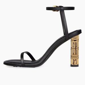 Givenchy Black Heels with Gold Accent